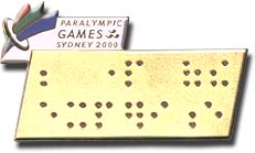 Paralympic Braille Pin