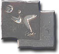 Beach Volleyball Millennium Pictogram Pin