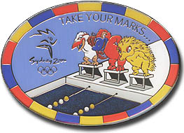 Take Your Marks... Oversize Pin