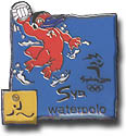 Water Polo Millennium Pictogram Pin