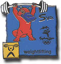 Weightlifting - Syd Pictogram Pin