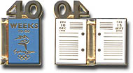 40 Weeks to Go Openning Dairy pin