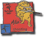 Shooting - Millie Pictogram Pin
