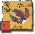 Diving - Olly Pictogram Pin