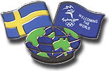 Sweden - Welcoming the World Flag series pin