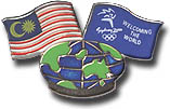 Malaysia - Welcoming the World Flag series pin