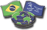 Brazil - Welcoming the World Flag series pin
