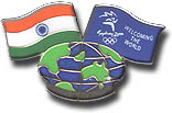 India - Welcoming the World Flag series pin