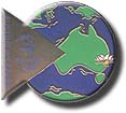 Australia from Space pin