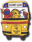 Back to School Bus - Front View Yellow pin