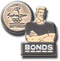 Bonds Silver pin
