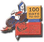 100 Days to Go to the Torch Relay Pin