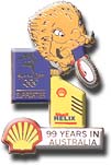 Shell Millie, 99 Years in Australia pin