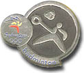 Badminton Pictogram Pin