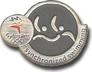 Synchornized Swimming Pictogram Pin