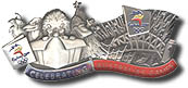 Benson House Pewter Christmas/New Year 2000 pin