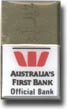 Westpac Gold Square pin