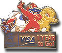 Gold Visa One Year to Go Pin