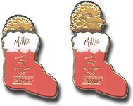 AMP Christmas Millie Movable Sox pin