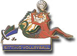 Lizzie Seating Volleyball Pin
