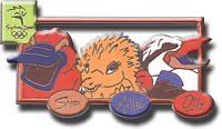 Mascots Trio Portrait Pin