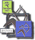 Archery, Cutout Pictogram Pin