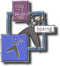 Boxing, Cutout Pictogram Pin