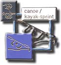 Canoe/Kayak-Sprint, Cutout Pictogram Pin