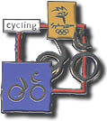 Cycling, Cutout Pictogram Pin