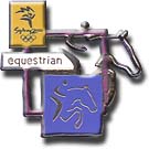 Equestrian, Cutout Pictogram Pin