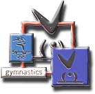 Gymnastics, Cutout Pictogram Pin