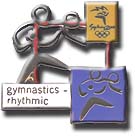 Rythmic Gymnastics, Cutout Pictogram Pin