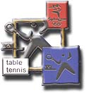 Table Tennis, Cutout Pictogram Pin