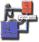Waterpolo, Cutout Pictogram Pin