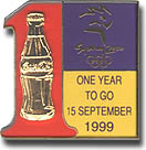 Coke One Year to Go Pin