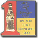 Coke One Year to Go Pin