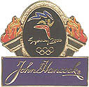 John Hancock Two Torches Pin
