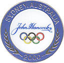 John Hancock Blue Circle Pin