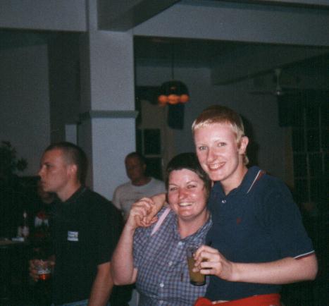 James, Tracey and Mel with Scott lurking in the background