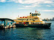 Ferry at Cremorne Point ferry wharf