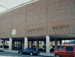 The County-City Building in downtown South Bend