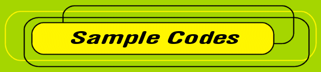 Sample Codes