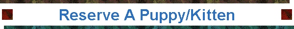 Reserve A Puppy/Kitten