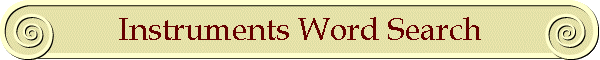 Instruments Word Search