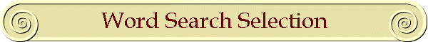 Word Search Selection