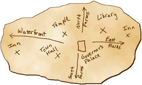 Map of Puddleby given to me by Healery