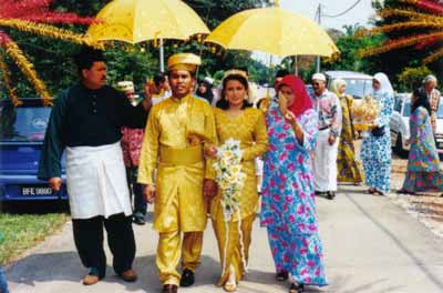 Reception at bridegroom's place