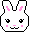 Large bunny face, will possibly make a good emoticon one day