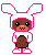 Easter monkey in a bunny suit?