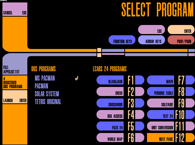 LCARS 24 SCREENSHOT GALLERY